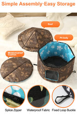Outdoor Waterproof Cat House - Insulated, Weatherproof, Warm Shelter for Cats, Ideal for Winter Protection, Size: L 45*41cm